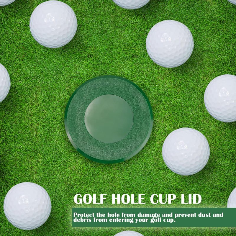 Golf Hole Cups with Golf Hole Cup Cover Golf Practice Set Putting Green Cup and Cover for Yard Garden Backyard Outdoor Activities