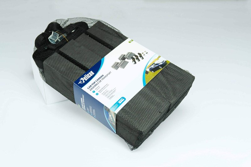 Pelican Universal Canoe Car Top Roof Carrier Kit - Fits Vehicles - Heavy Duty and Safe - One Size - Charcoal/Black