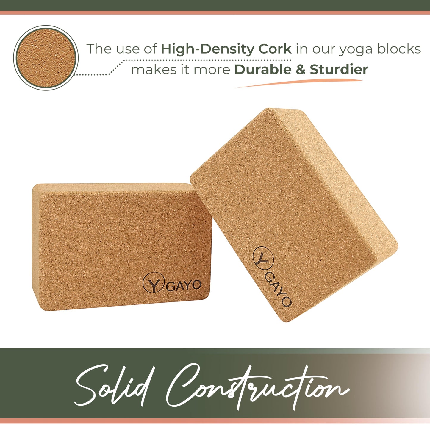 Premium Cork All-in-One Yoga Essentials Kit -Large Cork Yoga Mat and Blocks Set with Carry Strap and Alignment lines, 10ft Yoga Stretch Strap, Your Ultimate Eco-Friendly Yoga Starter Set