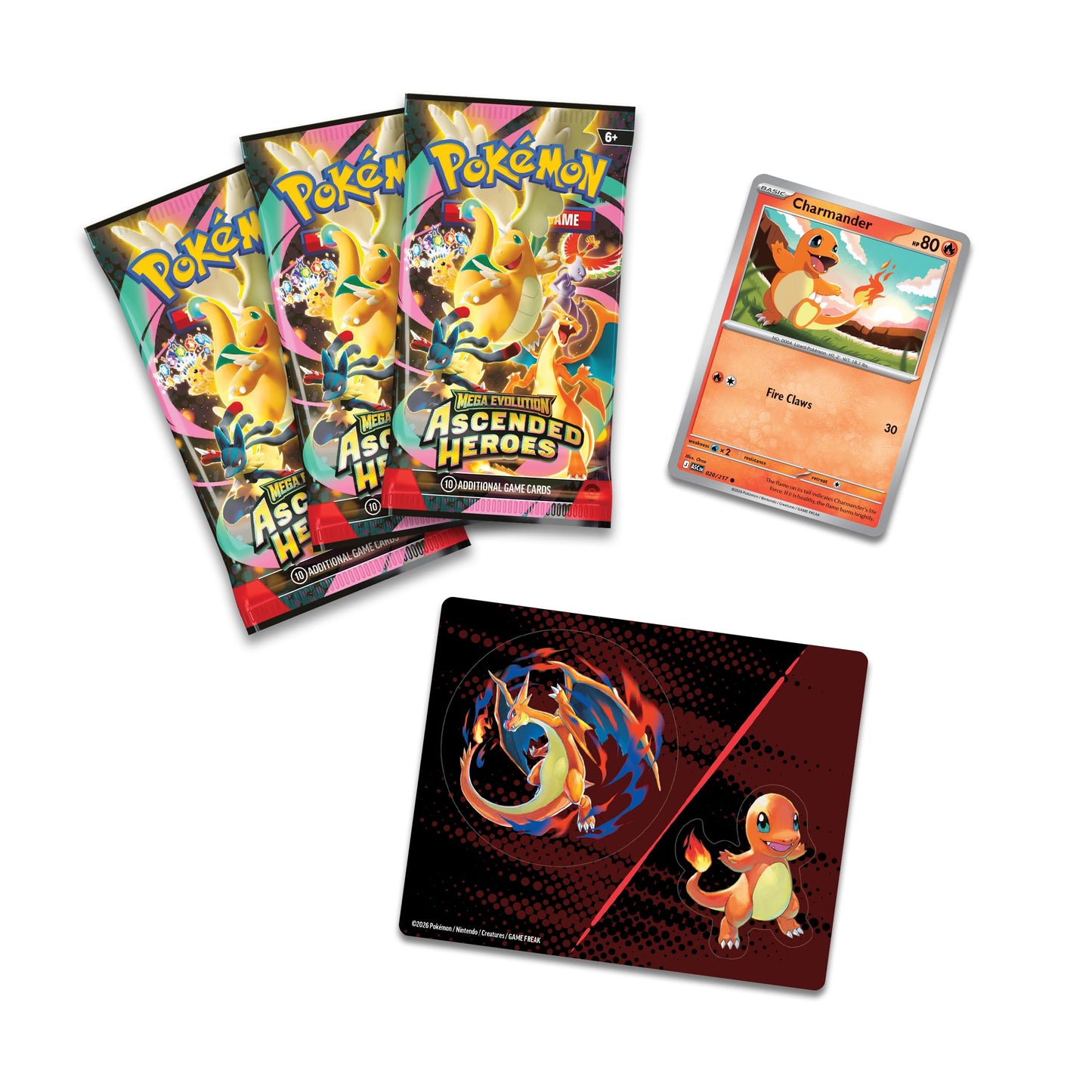Pokémon TCG: Mega Evolution—Ascended Heroes Tech Sticker Collection - Charmander