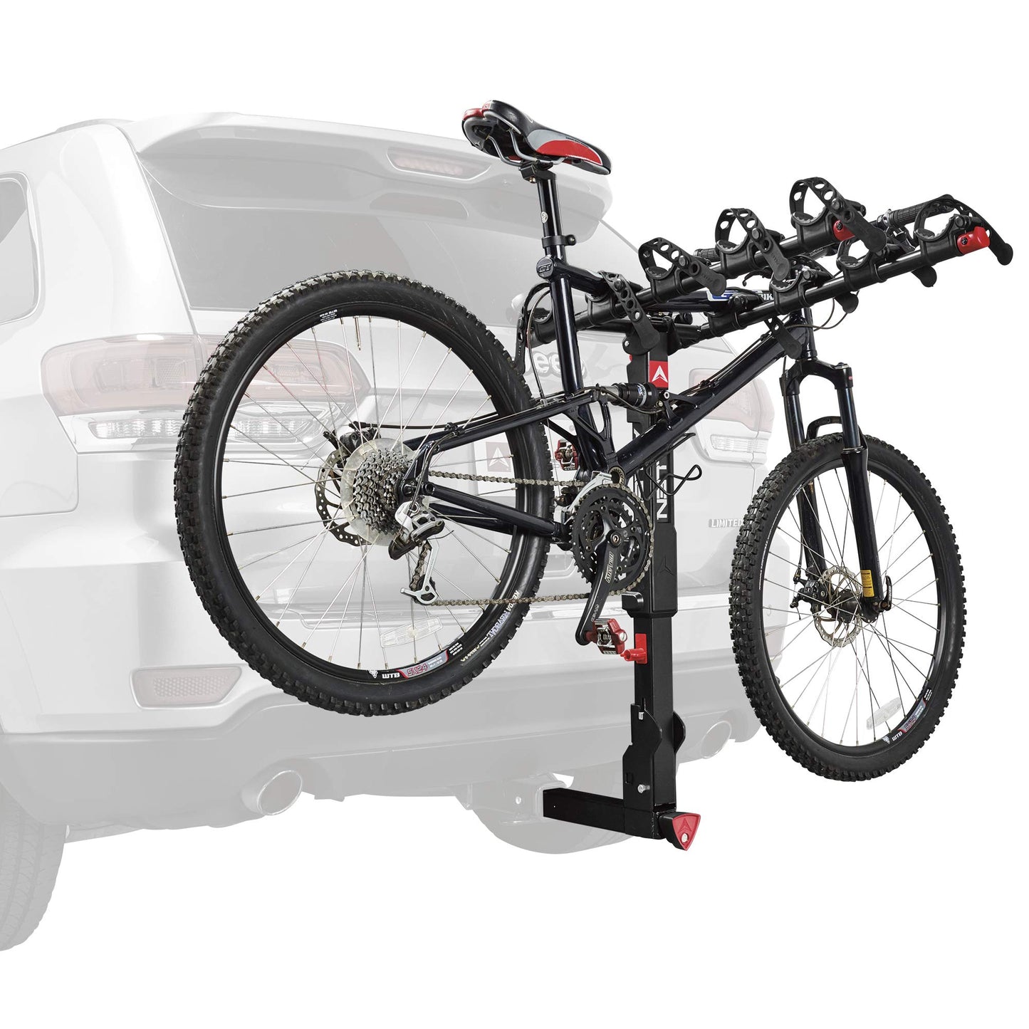 Allen Sports Premier Locking Quick Release 4-Bike Carrier for 2 in. Hitch, Black