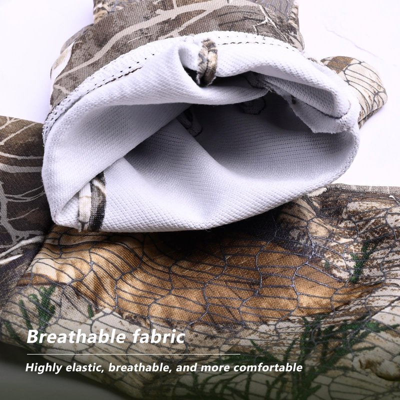EAmber Camouflage Hunting Gloves Camo Touch Screen Gloves Pro Anti-Slip Lightweight Archery Accessories Hunting Outdoors