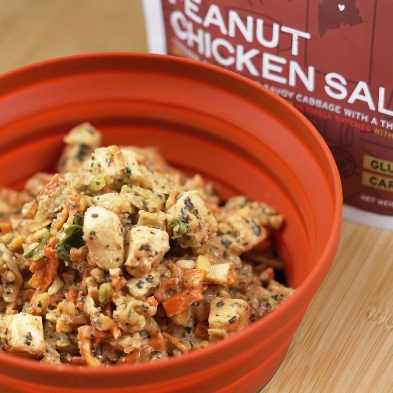 GOOD TO-GO Peanut Chicken Salad - Stove-Free™ Cold Soak (Single Serving) | No Stove Required! Camping & Backpacking Food | Just Add Water Backpacking Meals | Good To-Go Dehydrated Meals Taste Better Than Freeze Dried Food