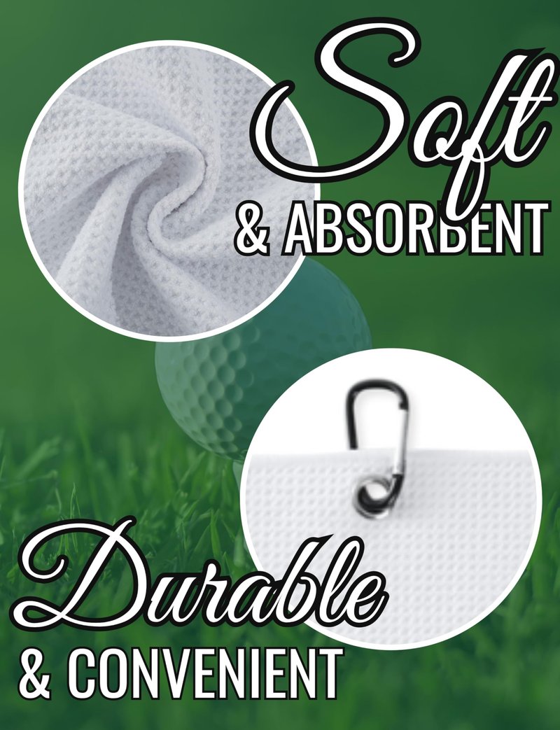 CybGene Irish Gifts Golf Towel, Irish Gifts for Women, Irish Golf Towle, St. Patrick's Day Gifts, Irish Towel, 40 x 60cm Microfiber Golf Towel for Golf Bags
