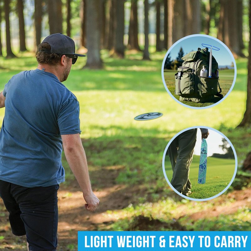 Acebirdie Disc Golf Retriever Pole 16 Feet, Telescopic Discs Retriever with Durable Stainless Steel Frame and Carry Bag - Extendable Golf Accessories Grabber to Retrieve Discs in Water, Trees, Bushes