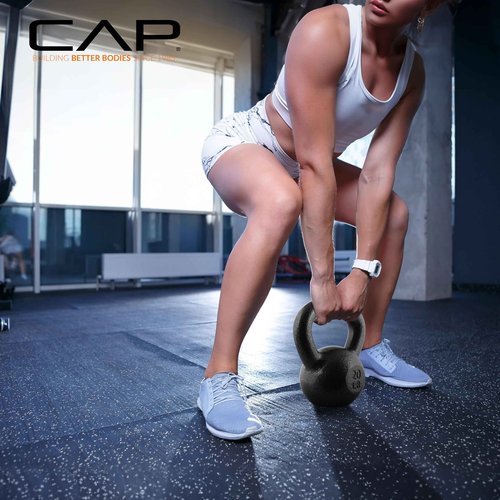 CAP Barbell Black Cast Iron Kettlebell | 45 Pounds