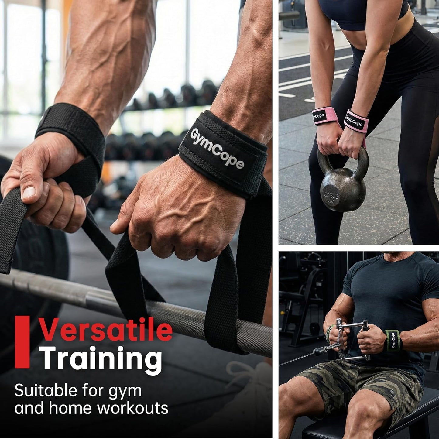 Lifting Wrist Straps for Weightlifting - Heavy Duty Support for Deadlifts & Powerlifting | 1 Pair