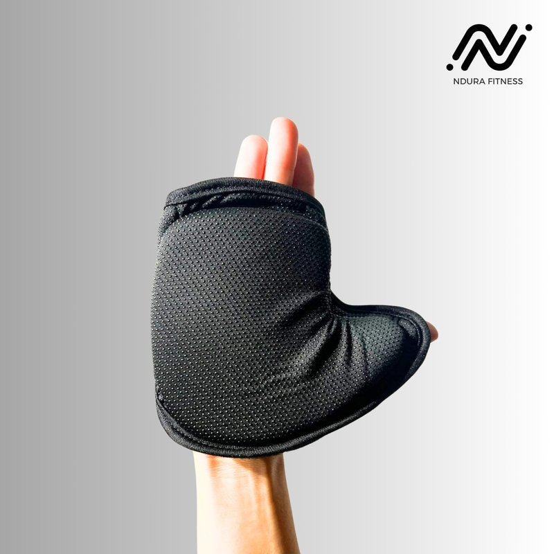 Ndura Fingerless Workout Gloves for Women Gym, Spinning, Yoga, Pilates, Indoor Cycling - Full Palm Protection, Watch Friendly, Washable Thick Padded Weight Lifting Gloves for Women