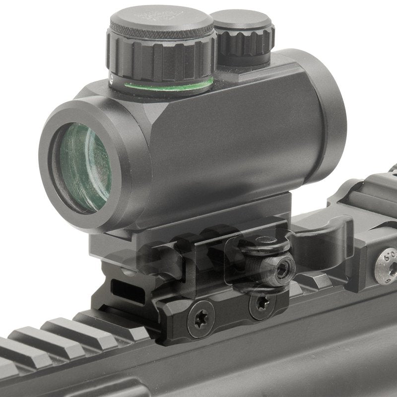 Leapers MT-RSX5S Inc., UTG Super Slim Picatinny Riser Mount, 1/2" Height, 3 Slots, Black