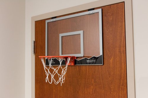 Silverback 18" Over the Door Mini Basketball Hoop Set with Shatterproof Backboard Perfect for Home or Office