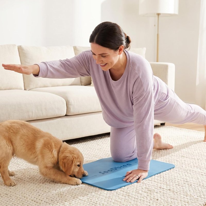 Mini Yoga Mat - Non-Slip Grip & Alignment System | Portable Meditation & Exercise Pad