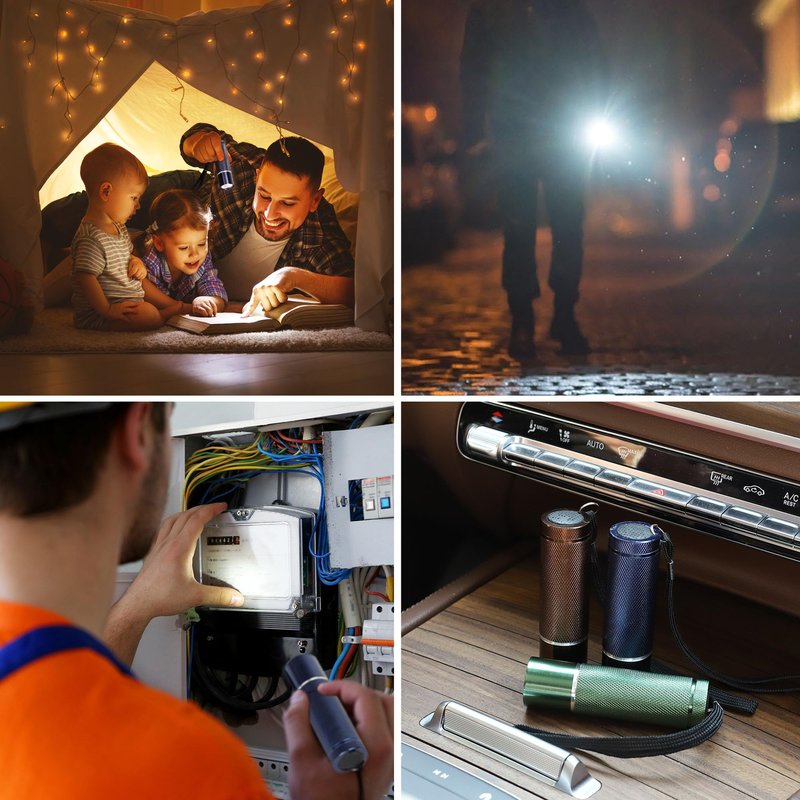 FASTPRO 36-Pack Flashlights Set, Aluminum LED Flashlights Include AAA Batteries & Lanyard, Super Bright 100 Lumen Flashlight for Party Favors, Camping, Hurricane Supplies