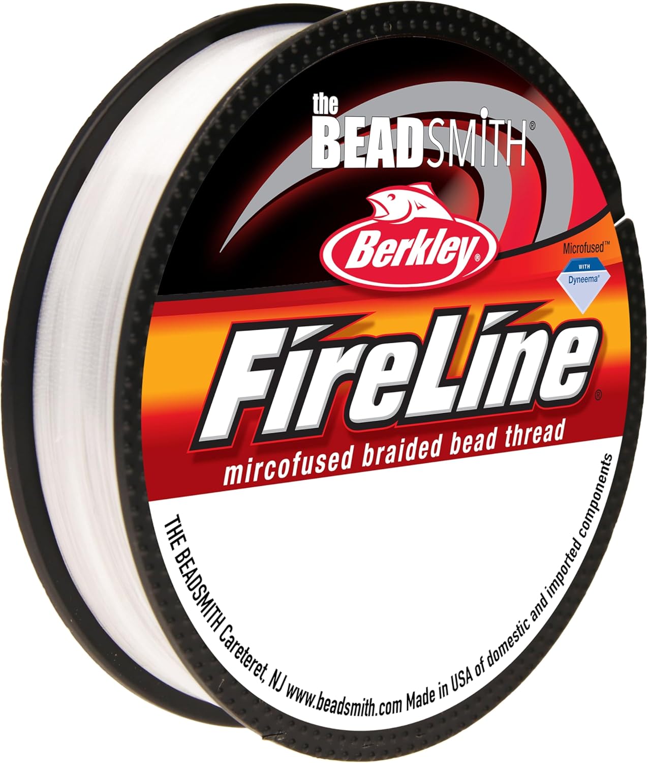 Beadsmith Fireline - Micro-Fused Braided Thread - 4lb Test, .005” Diameter, 50 Yards, Crystal Color | Strong Jewelry Making String