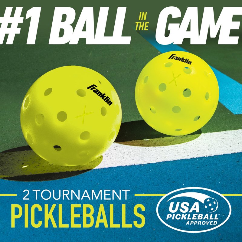 Franklin Sports Pickleball Paddle and Ball Set - 2 Player - Volt