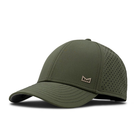 melin A-Game Icon Hydro, Canopy/Khaki, Performance Snapback Hat, Water-Resistant Baseball Cap for Men & Women, Medium-Large