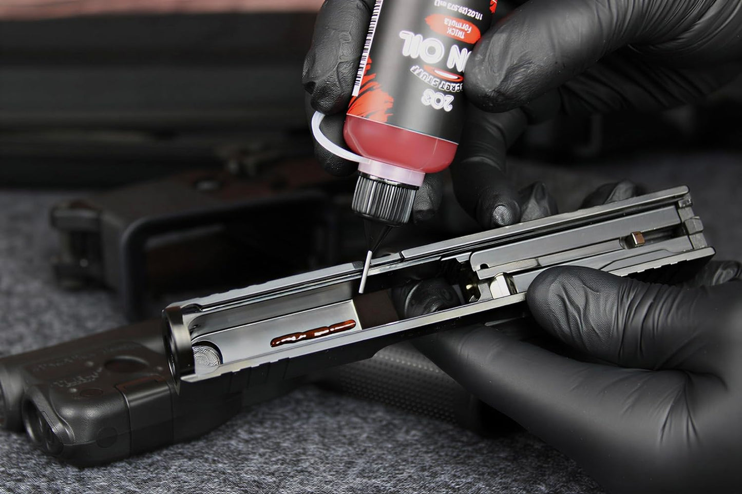 High-Performance Gun Oil - Thick High Viscosity Formula | Extreme Temperature Resistant, 1 oz Needle Oiler