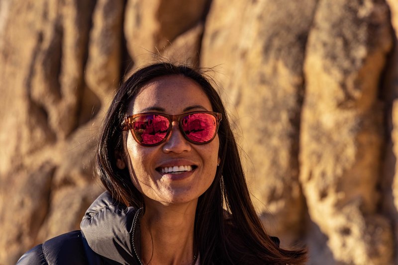 Suncloud Topsail Polarized Sunglasses – 100% UV Protection – Comfortable Fit, Trendy Design – for Men & Women – Crystal Amber + Polarized Red Mirror Lenses