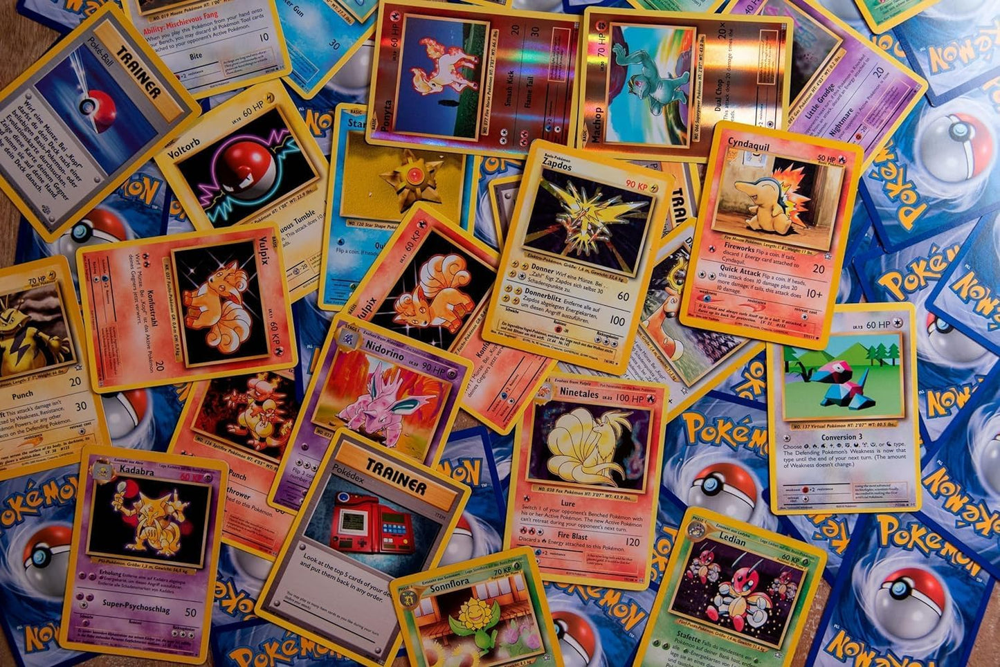 50 Pokémon Cards Bundle - Includes Rare Legendary Card & LCC Deck Box | Ideal for Collectors