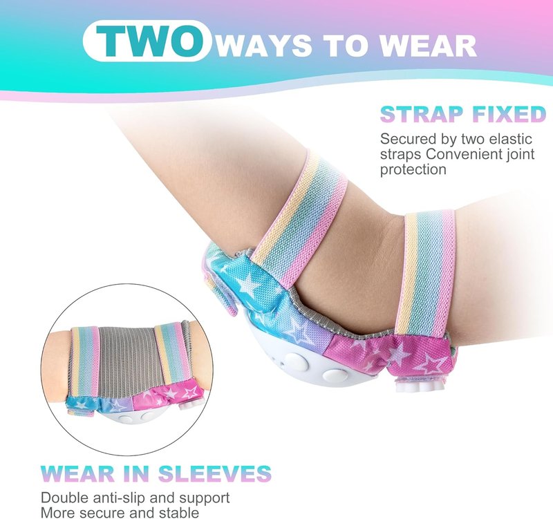 Rainbow Unicorn Roller Skates for Kids - Adjustable Protective Gear Set | Dazzle Small