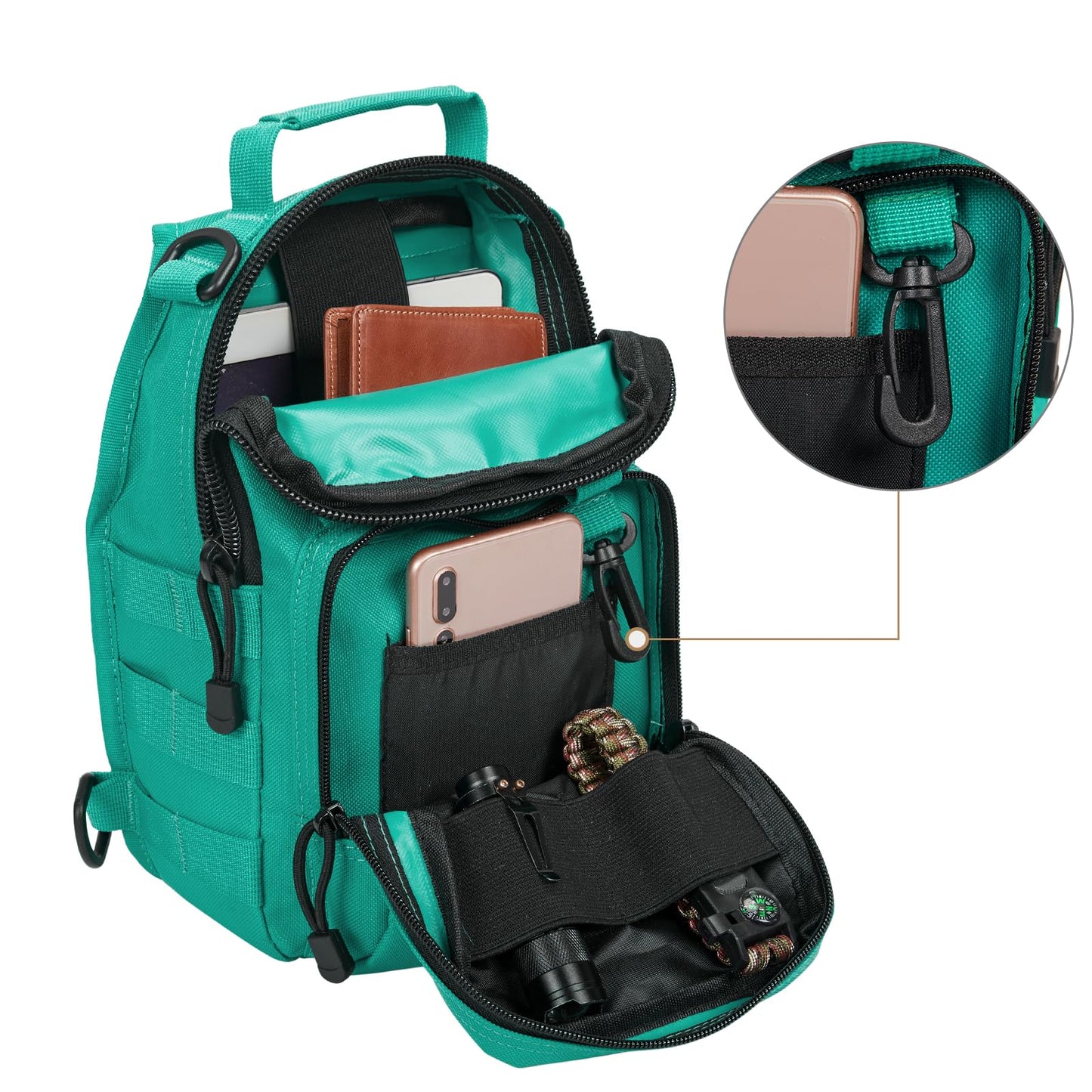 G4Free Outdoor Tactical Bag Backpack, Military Sport Bag Pack Sling Shoulder Backpack Tactical Pack for Every Day Carry