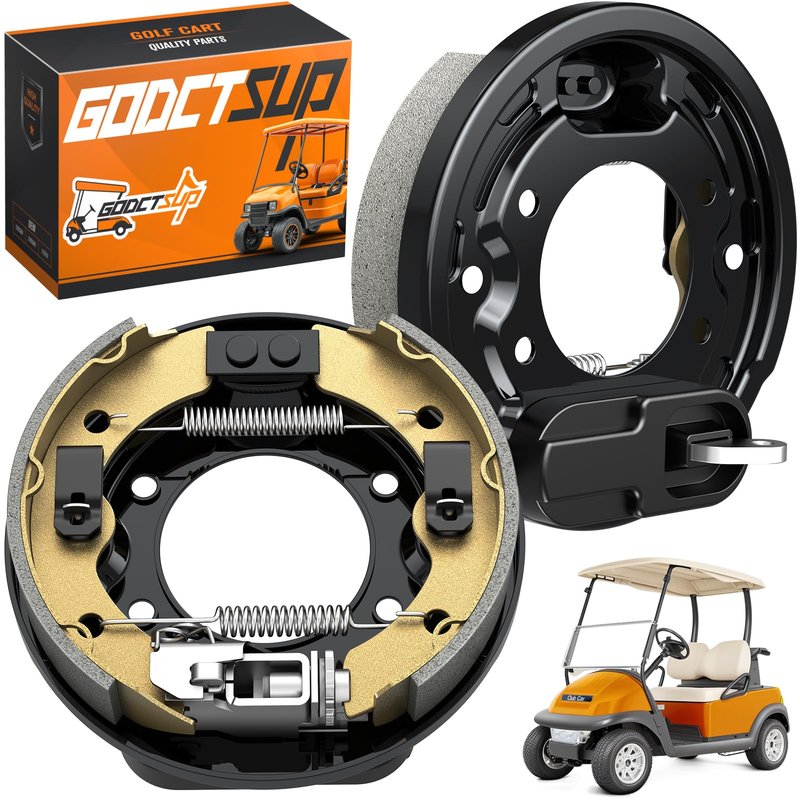 GODCTSUP Golf Cart Brake Assembly, Fits Precedent &DS 1995-Up and Tempo 2018-Up, Driver & Passenger Side Club Car Rear Brake Cluster, Club Car Brake Kit OEM# 101823301, 103380202