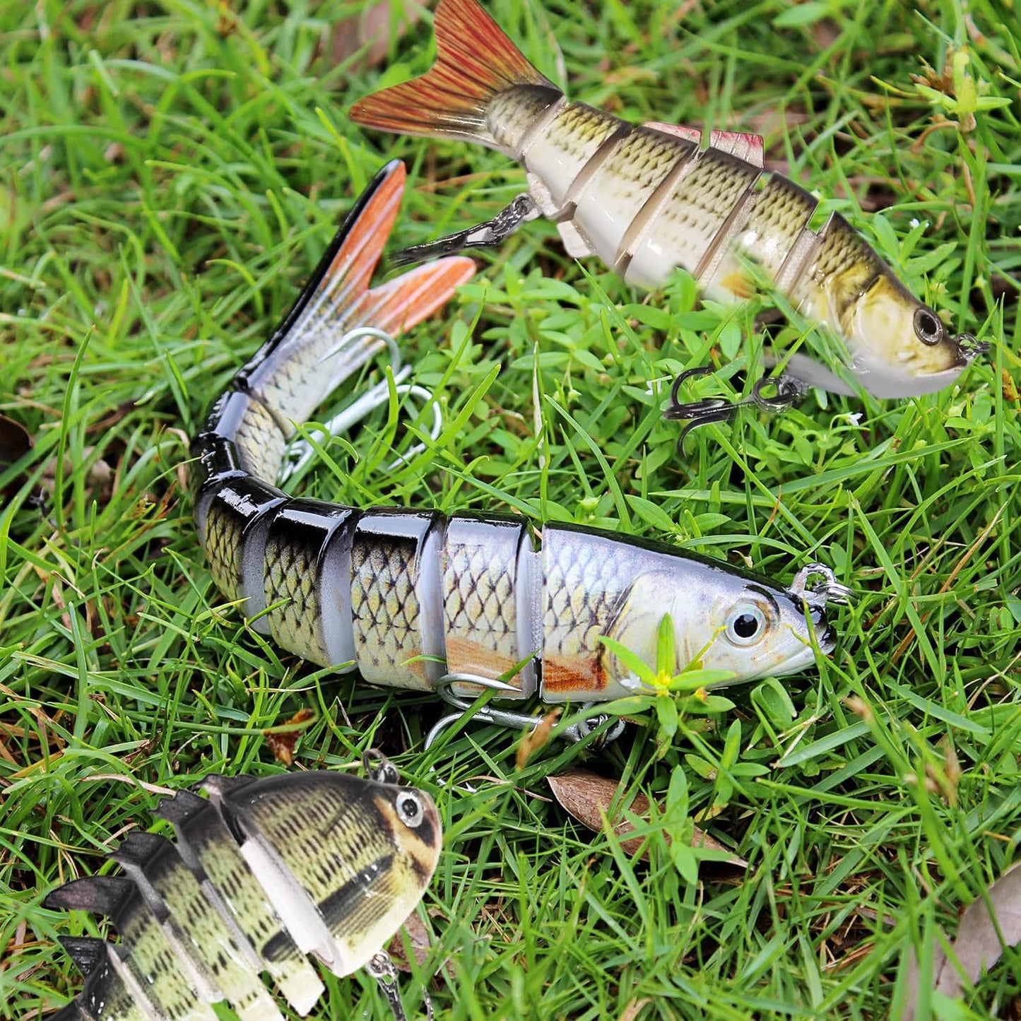 Fishing Lures 6-Pack - Lifelike Jointed Swimbait for Freshwater & Saltwater | Ideal for Bass, Trout, Walleye
