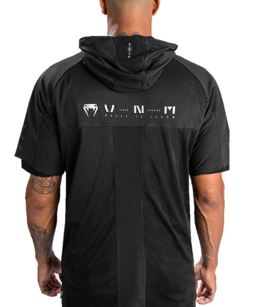 Venum Men's Standard Electron 3.0 Dry Tech Jacket-Short Sleeves, Black, Large