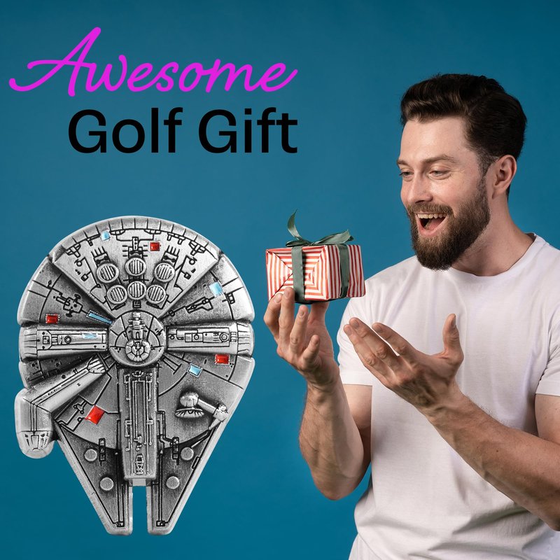 ZEETY Golf Ball Marker with Magnetic Hat Clip, Great Golf Accessories Golf Gifts for Men and Women Golfers