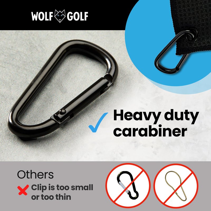 Wolf Golf Towels Bogey King Golf Towel | Embroidered in USA | Golf Accessories for Men or Women