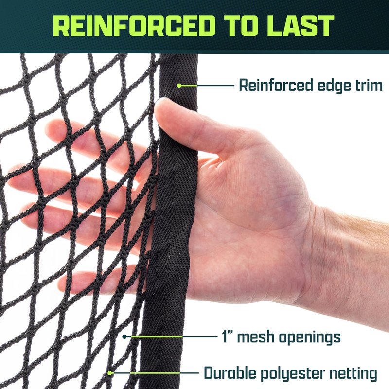 GoSports 10 ft x 10 ft Sports Netting - Hitting Net for Golf, Baseball, Hockey, Soccer, LAX and More