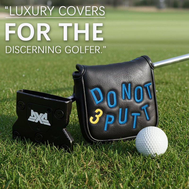 Golf Mallet Putter Cover Golf Putter Headcover with Strong Magnetic Closure Do Not 3PUTT Golf Putter Cover for DF3 Putter & OZ1 MEZZ 1 MEZZ1 MAX Putter (DO NOT 3 PUTT(Black))