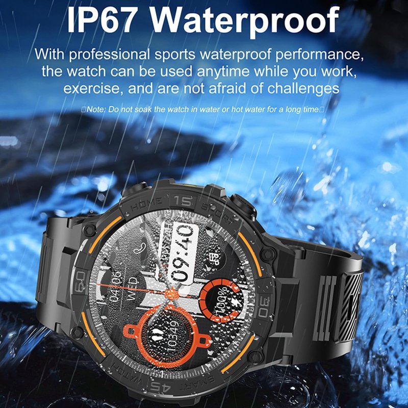 Jooeniok Smart Fitness Tracker with 1.52-inch Large Screen - Led Flashlight, Pedometer & 100+ Exercise Modes for Active Lifestyle - Bluetooth Call & Health Monitoring for Fitness Lovers