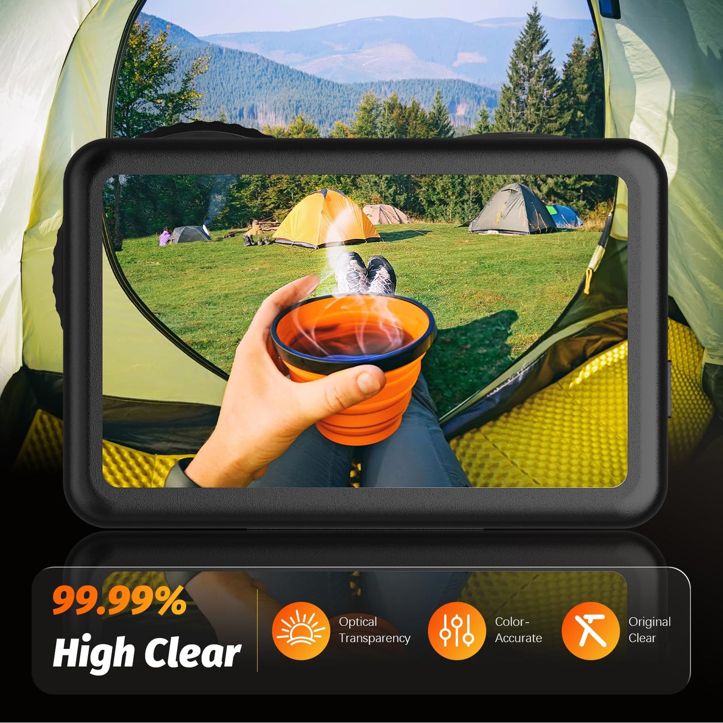 AMAZEAR Lens Screen Protector for DJI Osmo Action 6 Accessories (2 Sets), Action6 Pro Tempered Glass Protector OLED Display, Full Protection, Ultra HD, 9H Hardness, Scratch Resistant(TGP)
