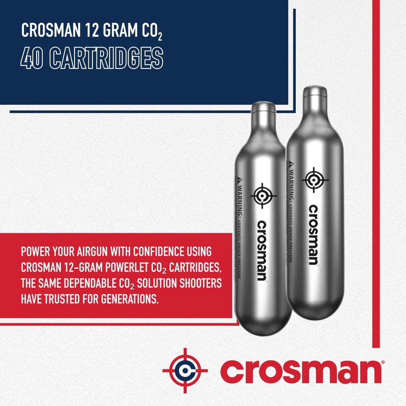 Crosman 12 Gram CO2 (40 Cartridges)