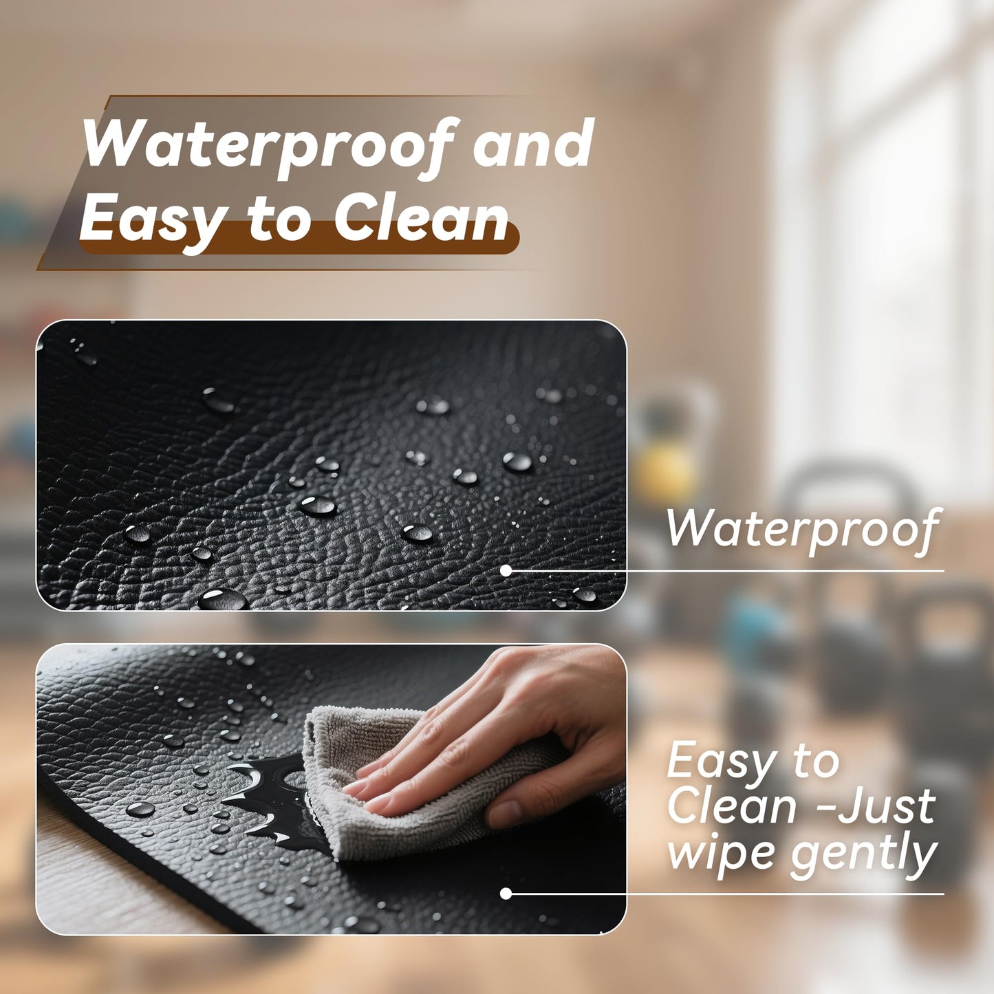 Walking Pad Mat for Carpet, Treadmill Mat for Hardwood Floors, Bike Mats Compatible with Peloton – Non-Slip Exercise Mats, Shock Absorbing & Floor Protection for Home Gym Use (71" x 32"x0.24"Th)