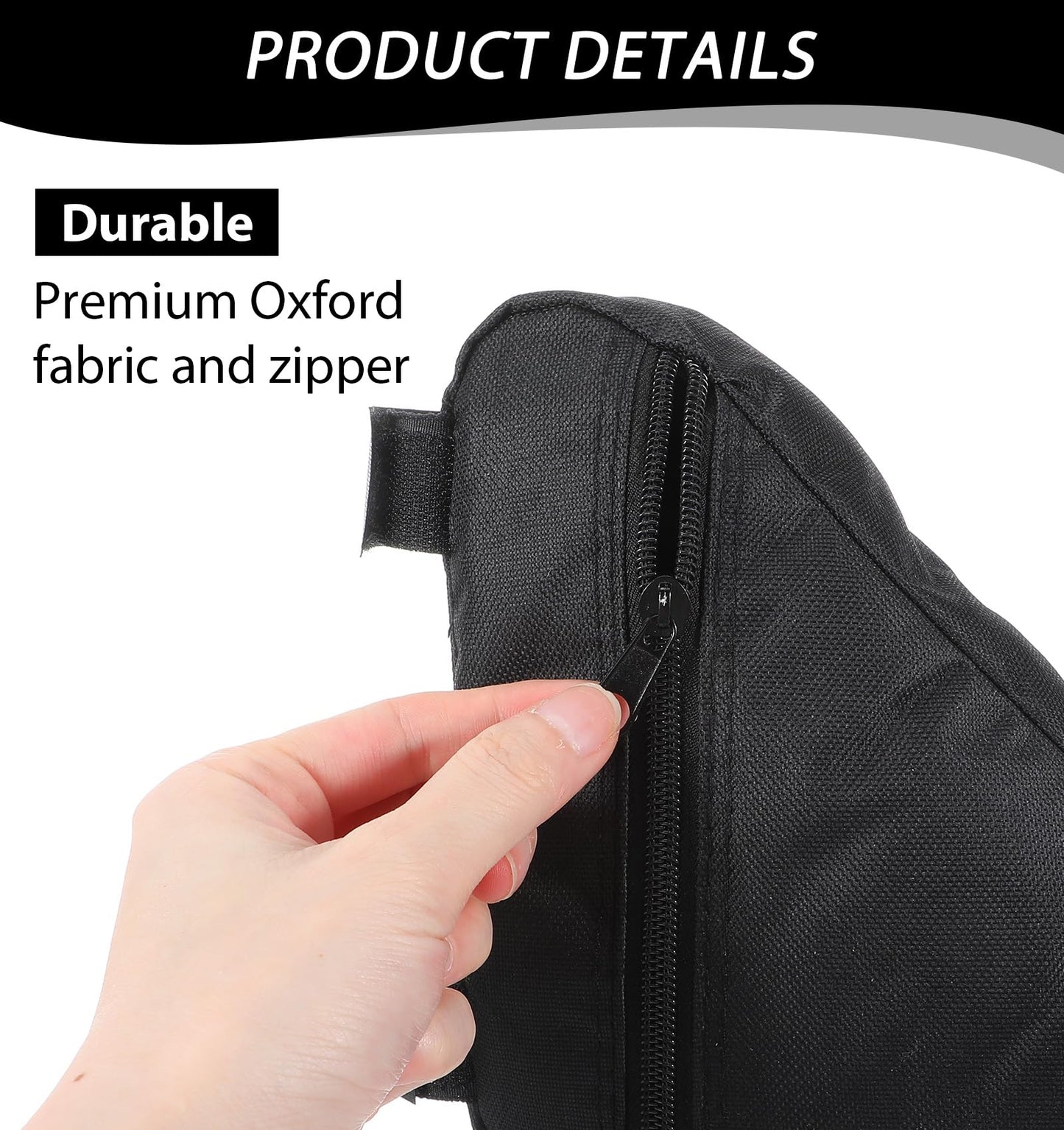 ValueBargain Bike Bags for Bicycles Frame, Bike Bag Frame, Lightweight Cycling Storage Pouch for Road and Mountain Bikes (Black)