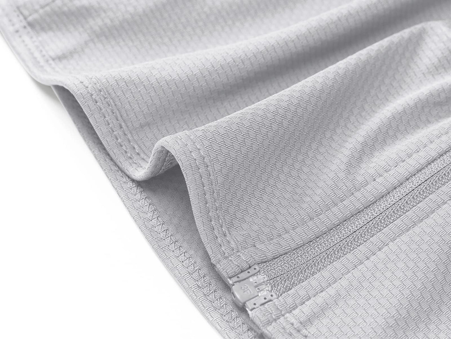 MAGCOMSEN Lightweight Jacket for Women UV Protection Long Sleeve Shirts Quick Dry Running Hiking Shirts Light Grey L
