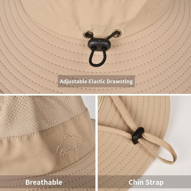 Sun Hats for Men & Women - UPF 50+ Breathable Fishing Hat | Wide Brim UV Protection for Summer
