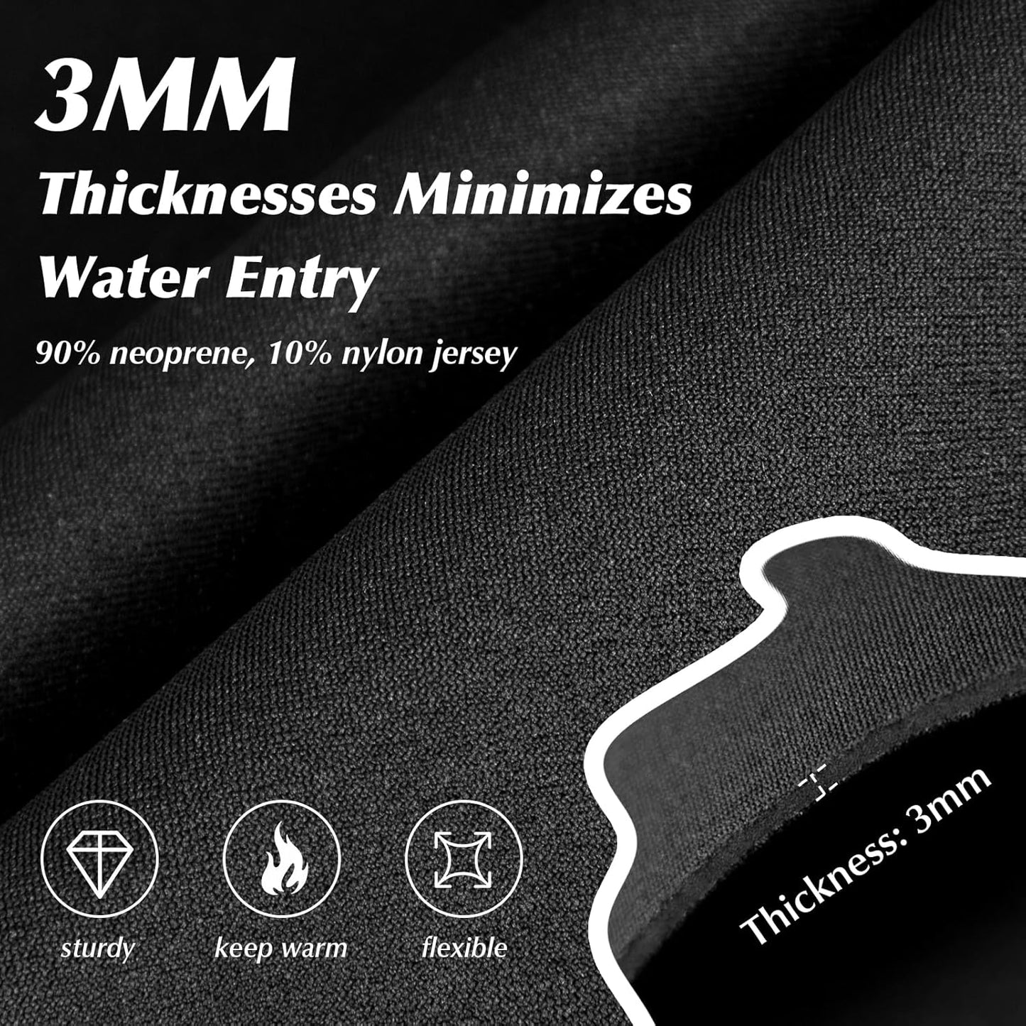 Neoprene Water Socks - 3mm Diving Socks for Outdoor Sports | Comfortable Fit