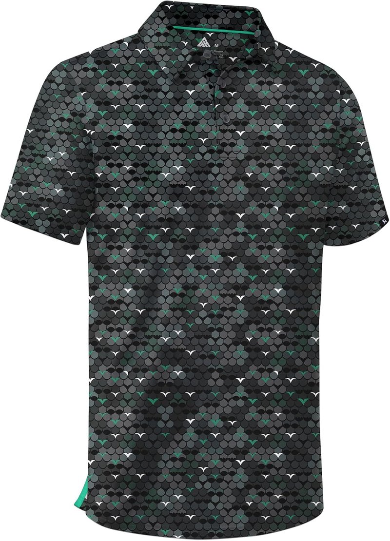 Men's Moisture Wicking Golf Shirt - Performance Collared Short Sleeve | SWISSWELL
