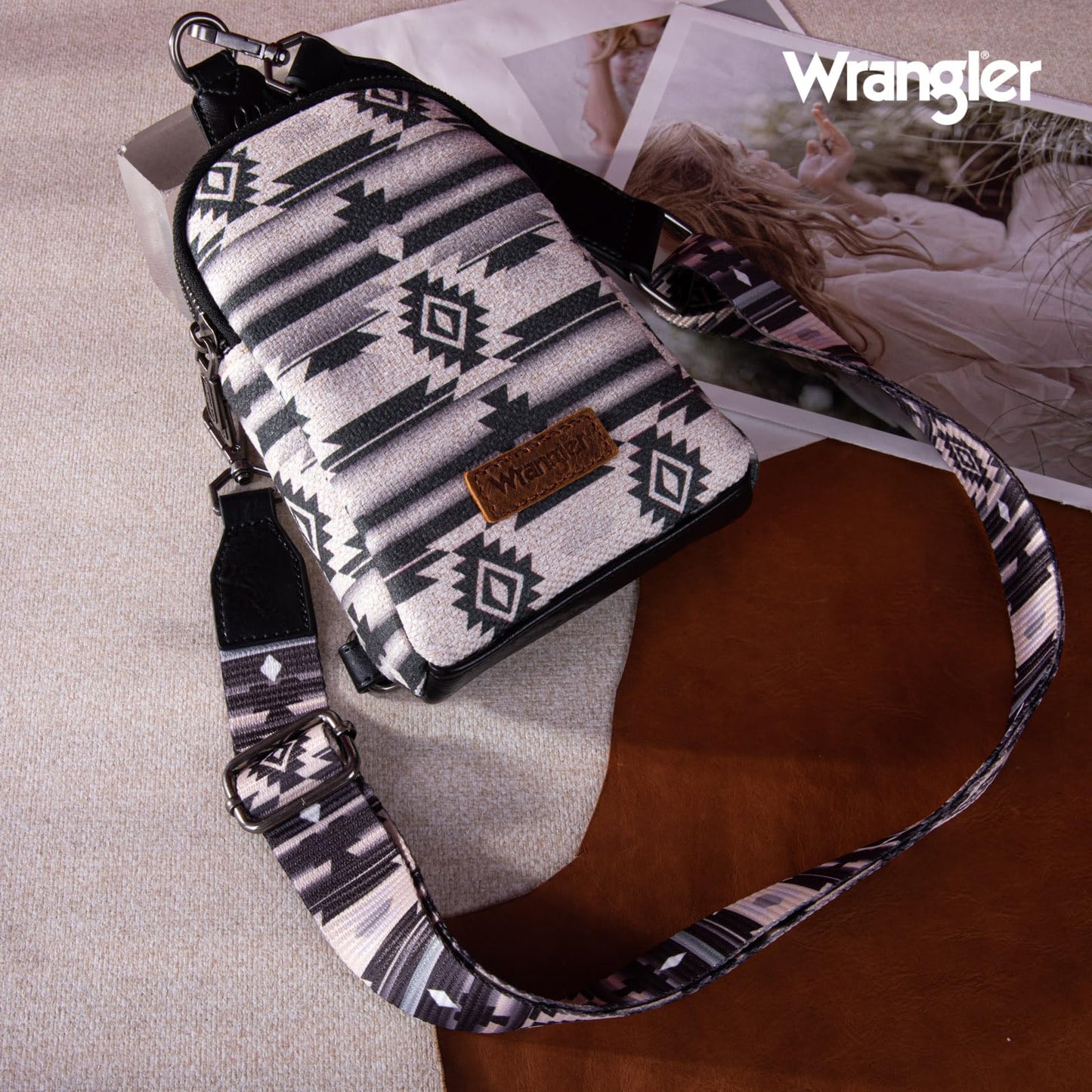 Wrangler Crossbody Bag Small Sling Bag for Women Aztec