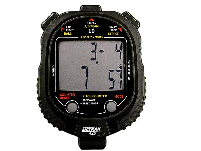 ULTRAK 435 Pitch Counter & Pitch Speed with 10 Memory Stopwatch