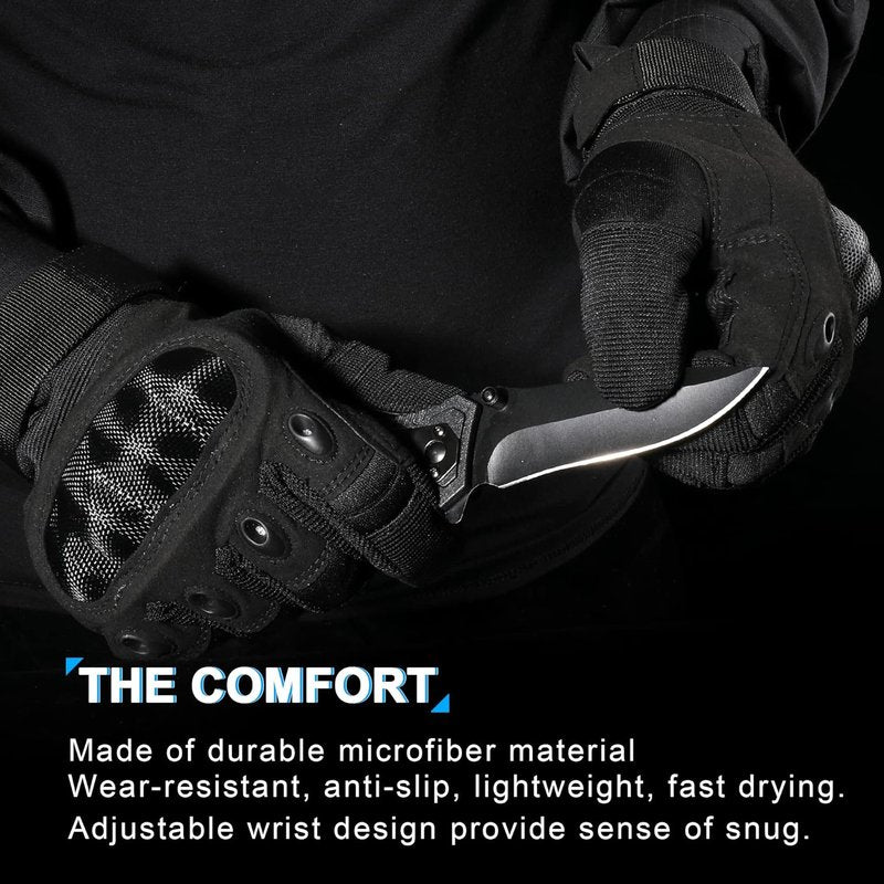 Tactical Gloves for Men - Touchscreen Airsoft & Paintball Motorcycle Gear | Durable & Comfortable Fit