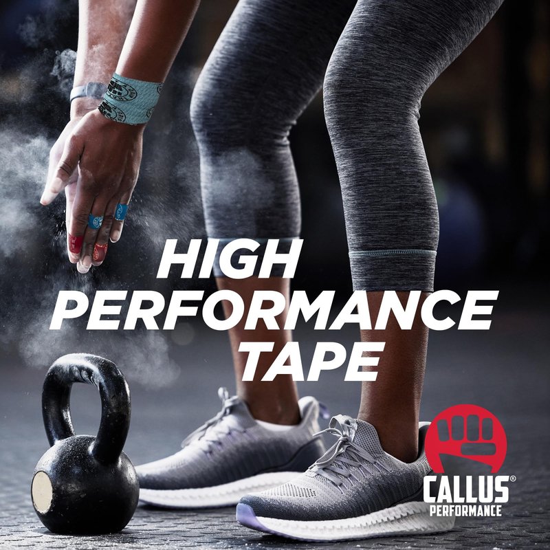 Callus Performance Pre-Cut Finger Tape (1x4") – Slim Hook Grip Tape for Weightlifting, Gymnastics & Rock Climbing – Flexible, Sweat-Proof & No-Residue Adhesive – 3-Pack, 150 Strips Total