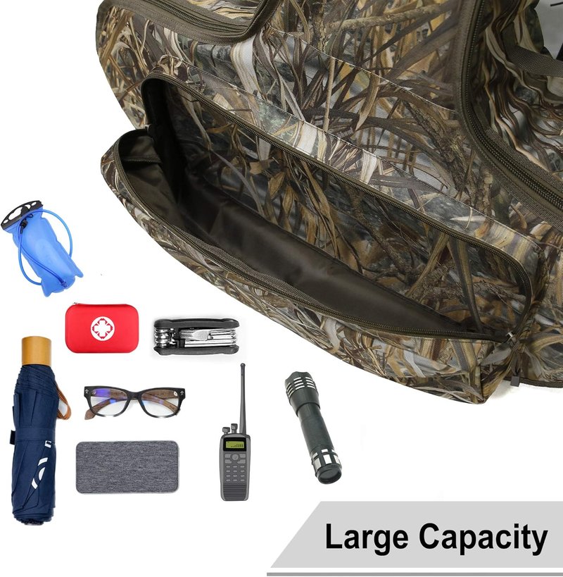 Soft Crossbow Case - Camo Padded Archery Bow Carrier Bag with Backpack Straps for Outdoor Use