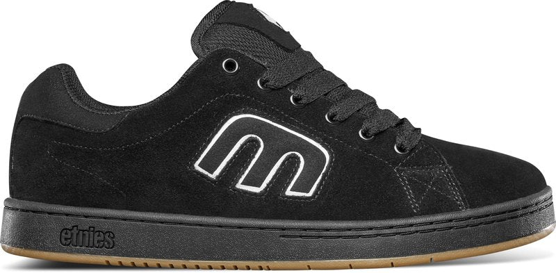 Etnies Callicut – Heritage Skate Style, Puffy Look, 90's Chunky Vibe, Reinforced Cupsole, Cushioned Feel, Everyday Sneakers - Black/White - 9