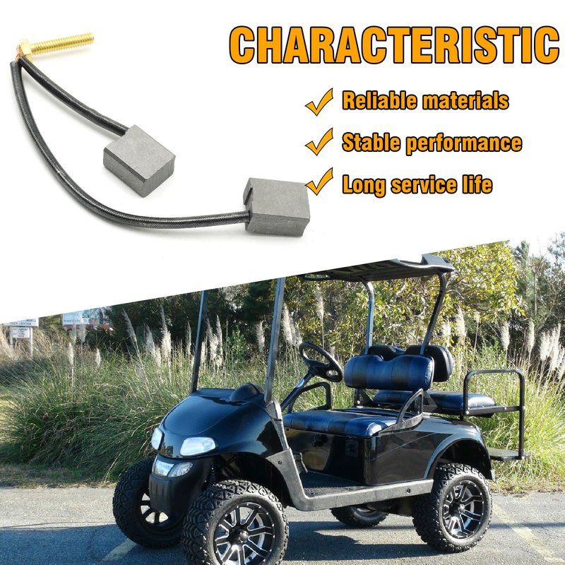 LIDSCURA 73120G25 Drive-up Golf Cart ADC Motor Brush Kit, Replacement for E-Z-GO Electric TXT 640 835 875 881, Replaces 1021862-01 1021871-01