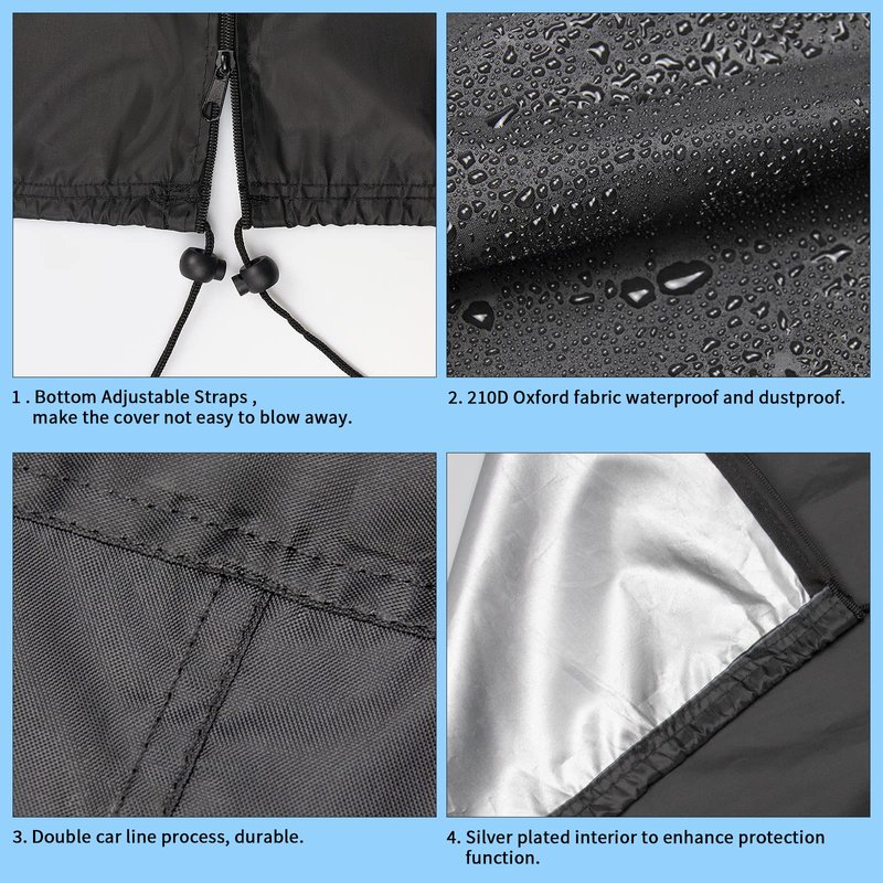 Iptienda Treadmill Cover, Folding Treadmill Covers Waterproof for Foldable Running Machine Indoor Outdoor, 46"L x 38"W x 66"H
