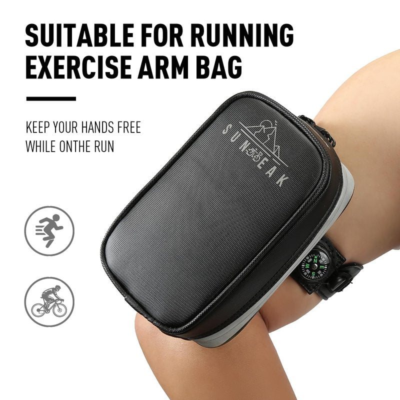 Sunpeak Bike Seat Bag Bicycle Saddle Bag Under Seat With BOA mounting system Waterproof Reflective Cycling Saddle Pack for Mountain Road Bikes Black