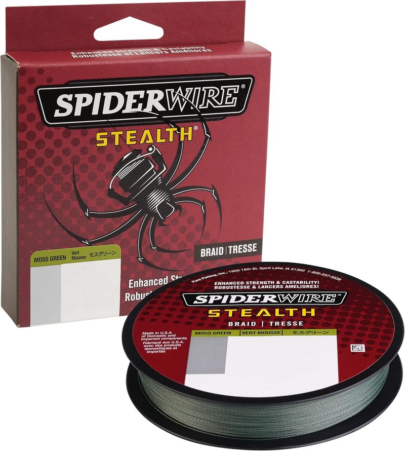 SpiderWire Stealth Braid Fishing Line - High Strength, Low Visibility | 300 Yards